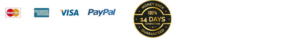 Accepted payment methods, device compatibility, and 14-day money-back guarantee